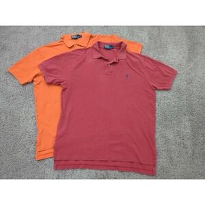 Lot of 2 Polo by Ralph Lauren Polo Shirt Mens Large 100% Cotton Casual